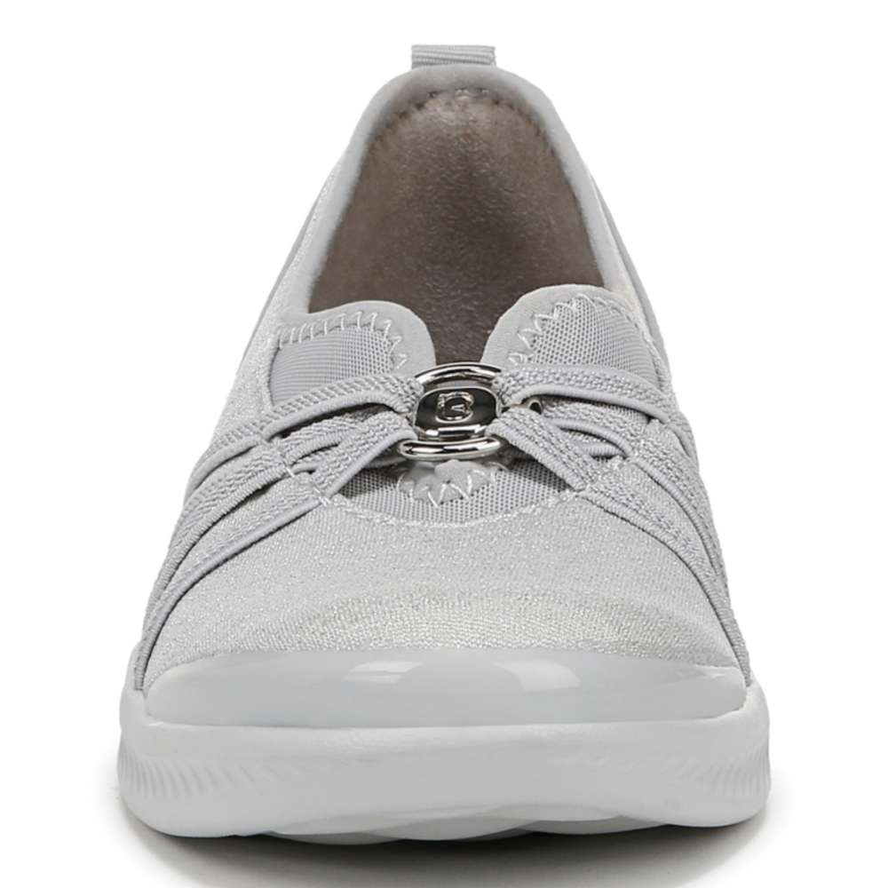 Niche Slip-On - Silver Shimmer Fabric