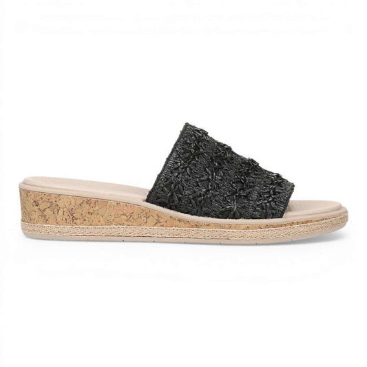 Breezy Wedge Sandals - Black