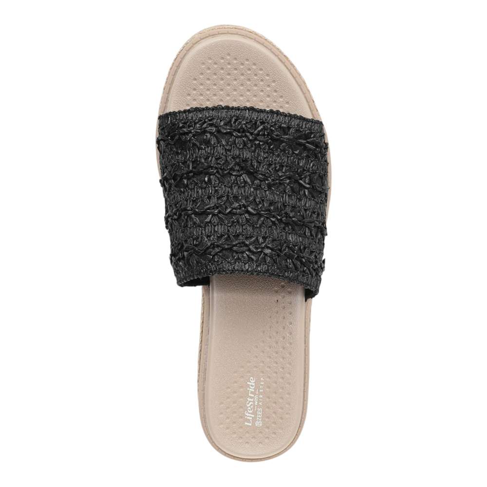 Breezy Wedge Sandals - Black