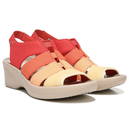 Finale Wedge Sandal - Red Multi