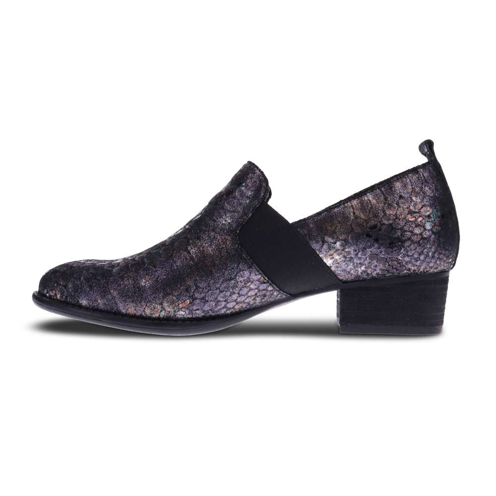 Budapest Shootie - Black Metallic Python