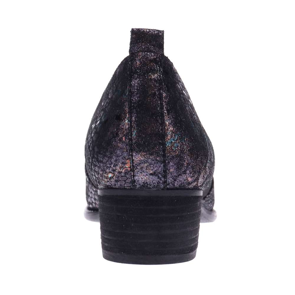 Budapest Shootie - Black Metallic Python
