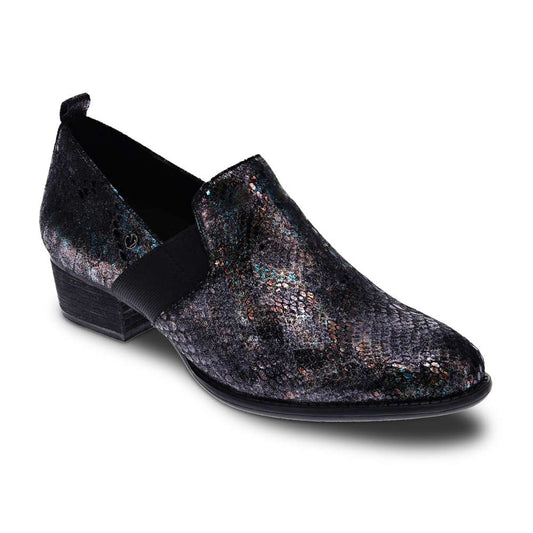 Budapest Shootie - Black Metallic Python