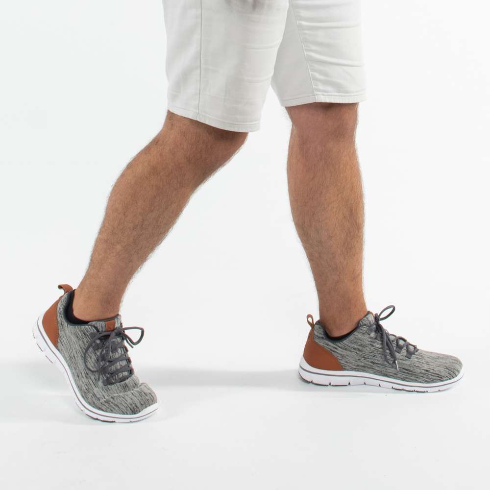 Hudson Lace-Up Sneaker - Grey Marle