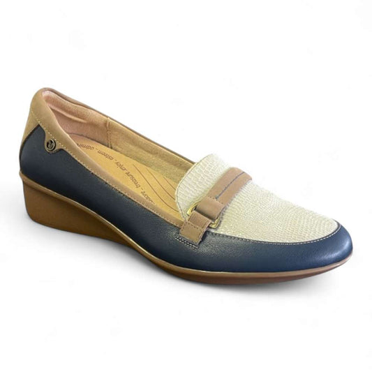 Montmartre Wedge Loafer - Blue French