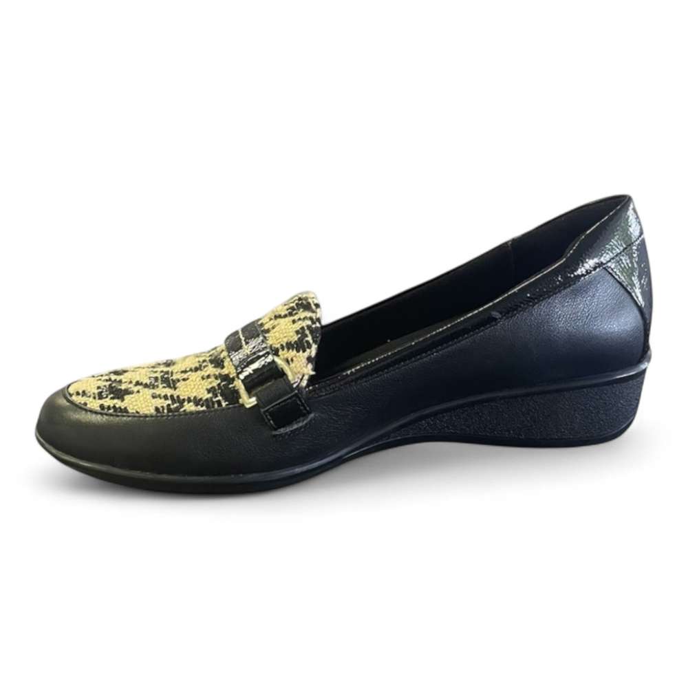 Montmartre Wedge Loafer - Houndstooth