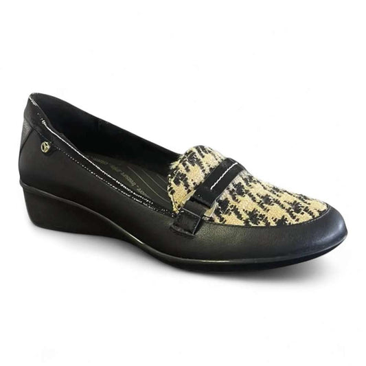 Montmartre Wedge Loafer - Houndstooth