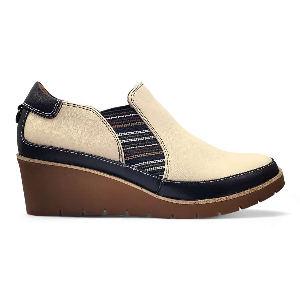 Mykonos Wedge Loafer - Pebble