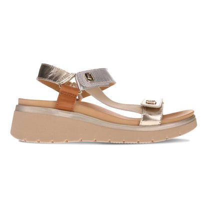 Candice Sandal - Soft Gold/Silver Multi