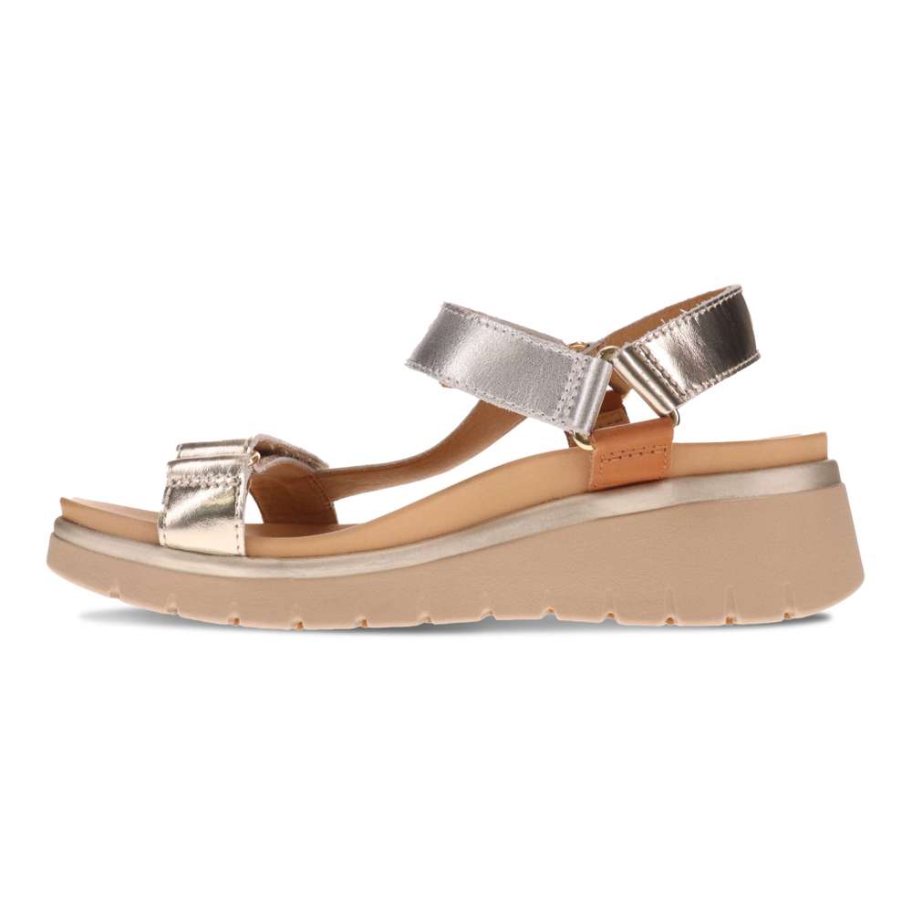 Candice Sandal - Soft Gold/Silver Multi