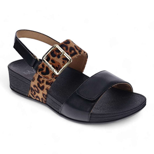 Florini Sandal - Black Leopard