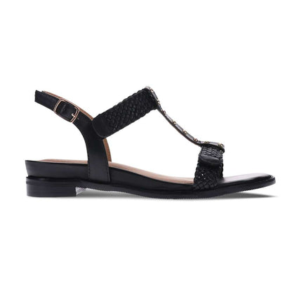 Olympia Adjustable Sandal - Black