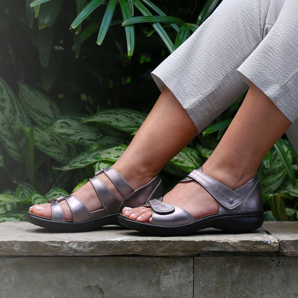 Geneva Sandal - Gunmetal