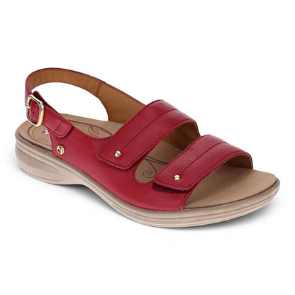 Manilla Slingback Sandal - Ruby Red