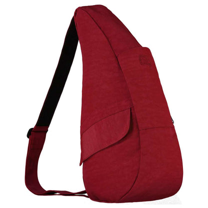 Textured Nylon Backpack - Crimson
