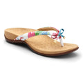 Bella Toe Post Sandal - White Floral