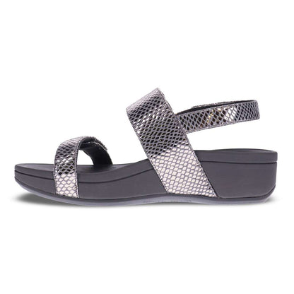 Bolinas Platform Sandal - Pewter Snake