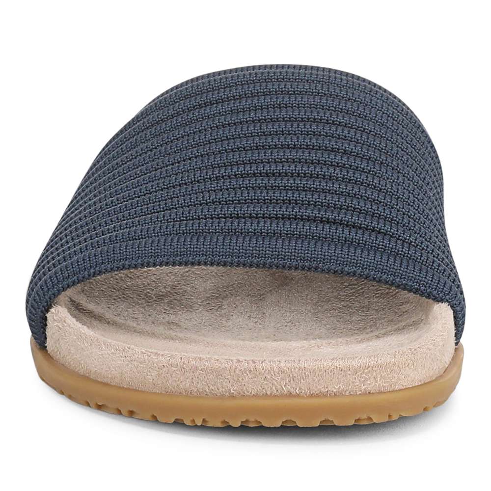 Evie Knit Slide - Dark Denim