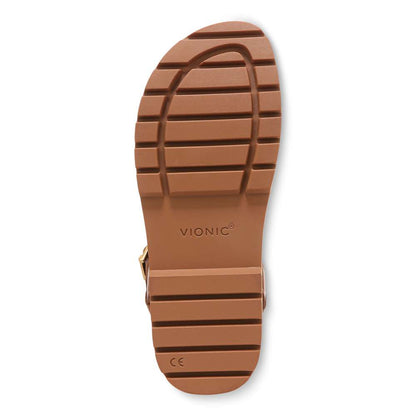 Jamie Flatform Lug Sandal - Tan