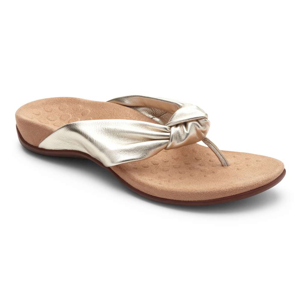 Pippa Toe Post Sandal - Champagne – Comfort Co Shoes New Zealand