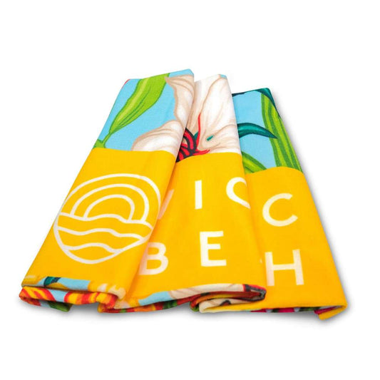 Beach Towel - Blue/Yellow