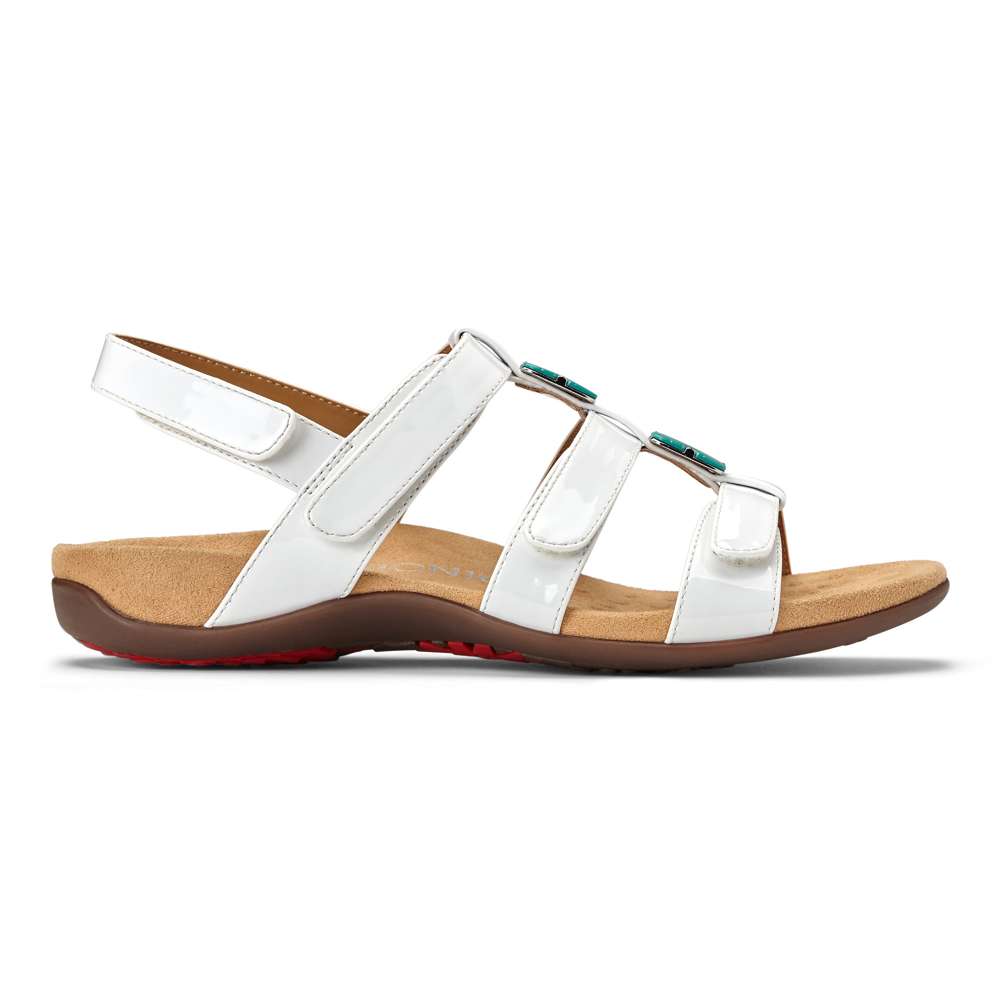 Amber Adjustable Sandal - White