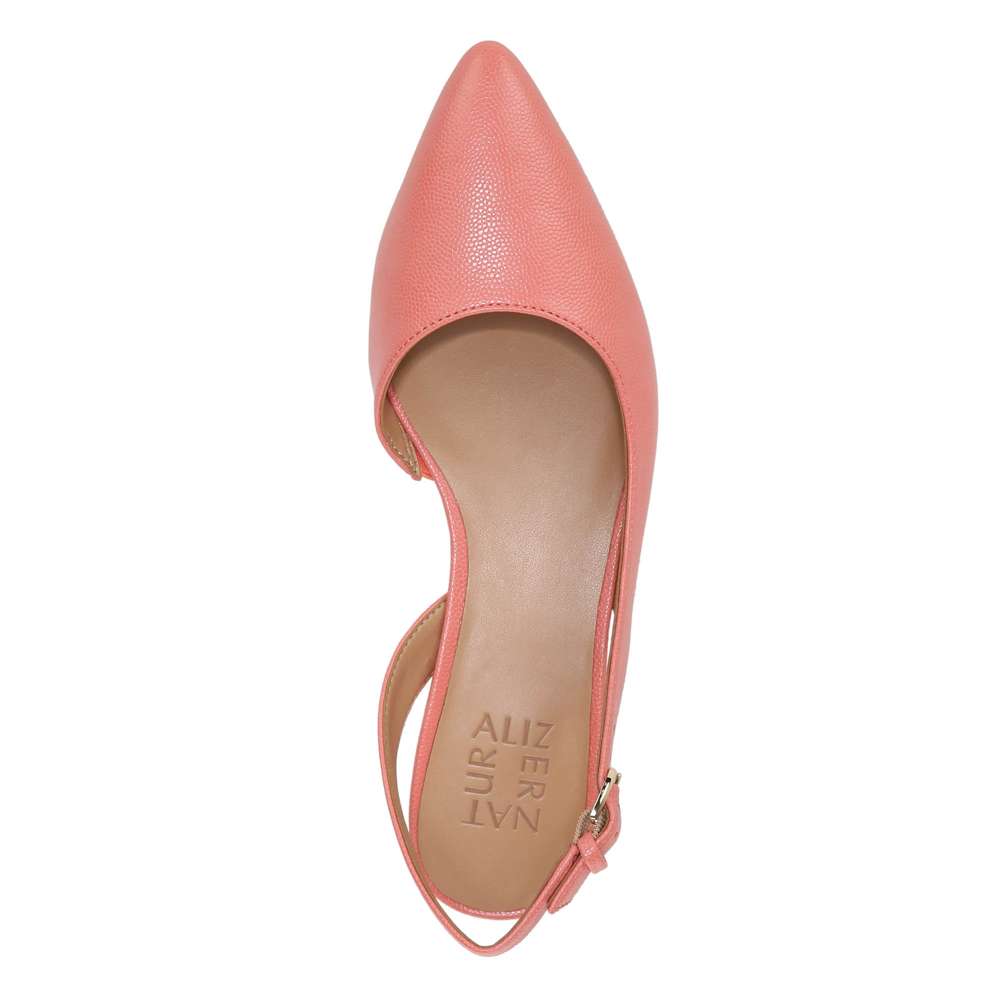 Banks Slingback Heeled Sandal - Coral Peach
