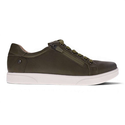 Brisbane Zip Casual Sneaker - Olive