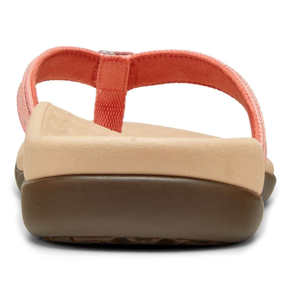 Casandra Toe Post Sandal - Coral
