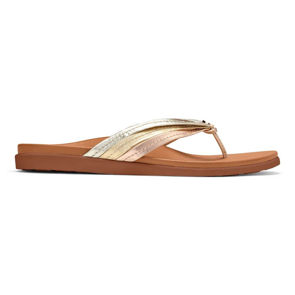 Catalina Toe Post Sandal - Mixed Metallic