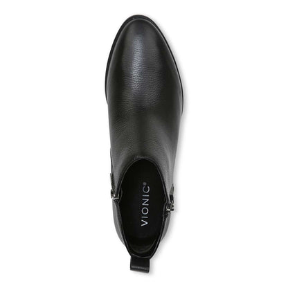 Cecily Ankle Boot - Black Leather