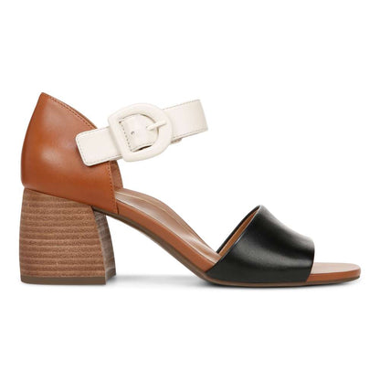 Chardonnay Heeled Sandal - Tan/Black/Cream