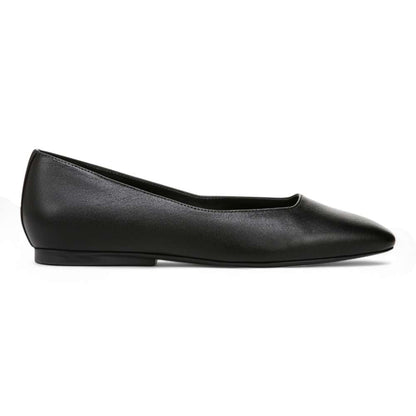 Chelsea Ballet Flat - Black Leather