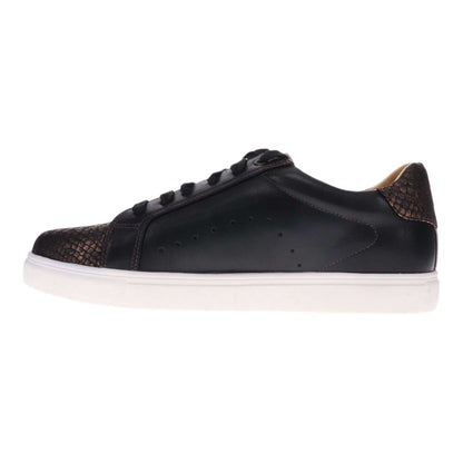 Cleo Zip Casual Sneaker - Black/Bronze