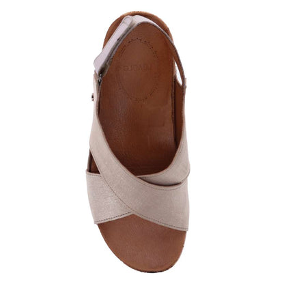 Cottesloe Slingback Sandal - Gold Linen