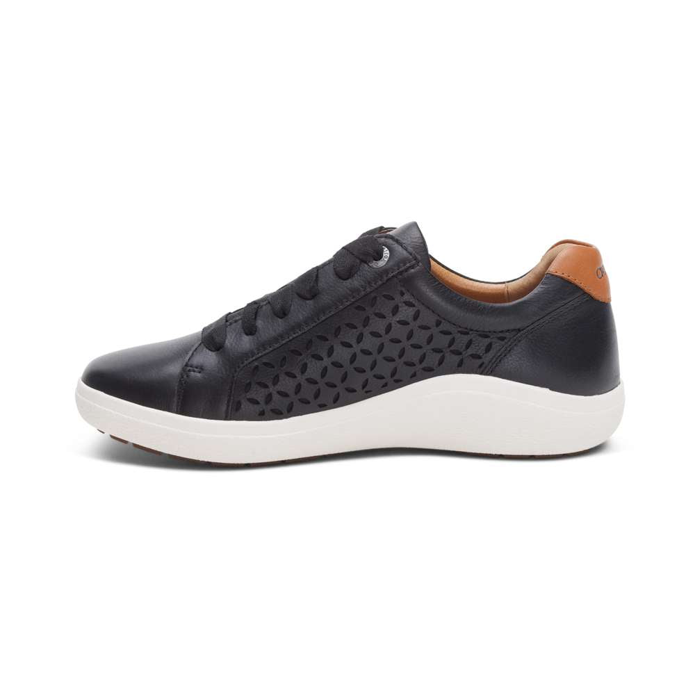 Courtney Lace-up Sneaker - Black Cutout
