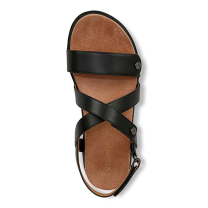Cypress Back Strap Sandal - Black Leather