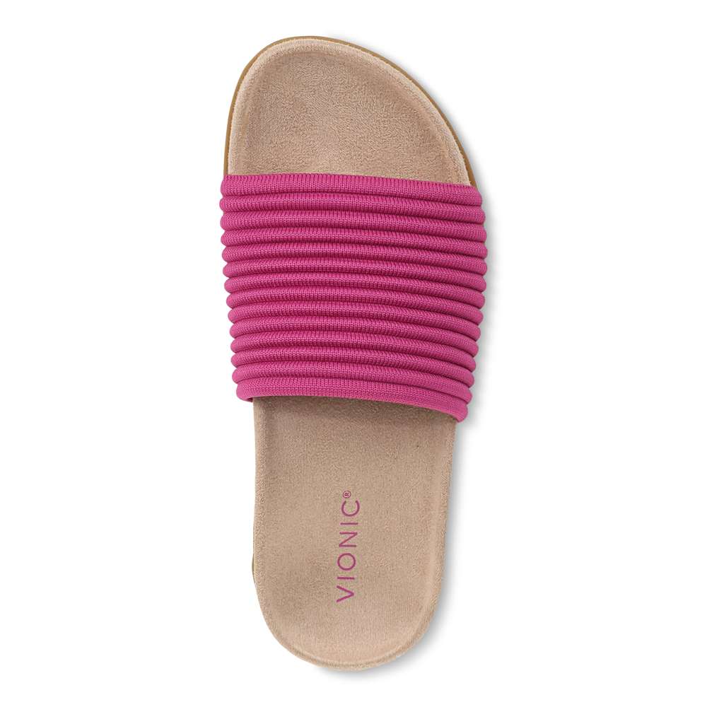 Evie Knit Slide - Rose Violet