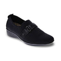 Genoa Stretch Loafer - Black/Black Lizard