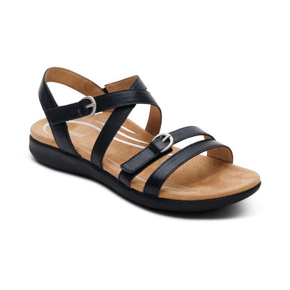 Hadley Adjustable Strap Sandal - Black
