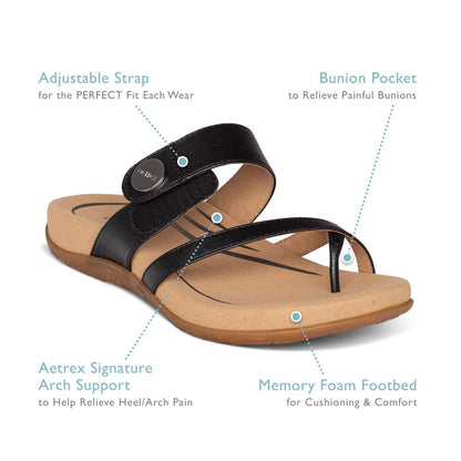 Izzy Slide Sandal - Black