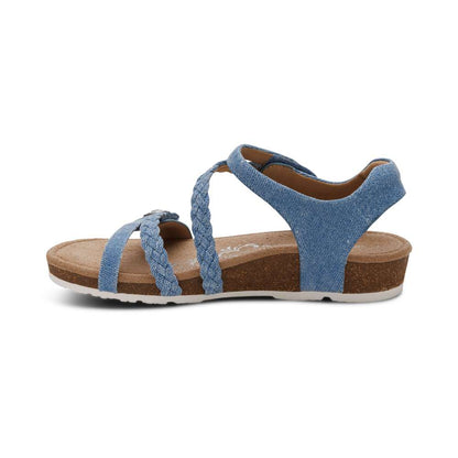 Jillian Braided Strap Sandal - Denim