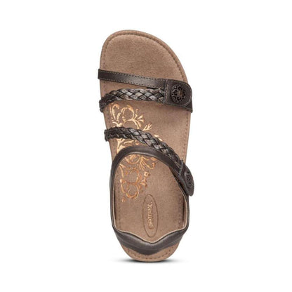 Jillian Braided Strap Sandal - Bronze