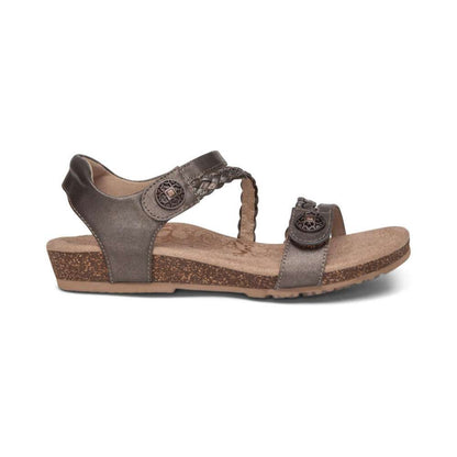 Jillian Braided Strap Sandal - Bronze