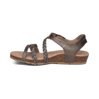 Jillian Braided Strap Sandal - Bronze
