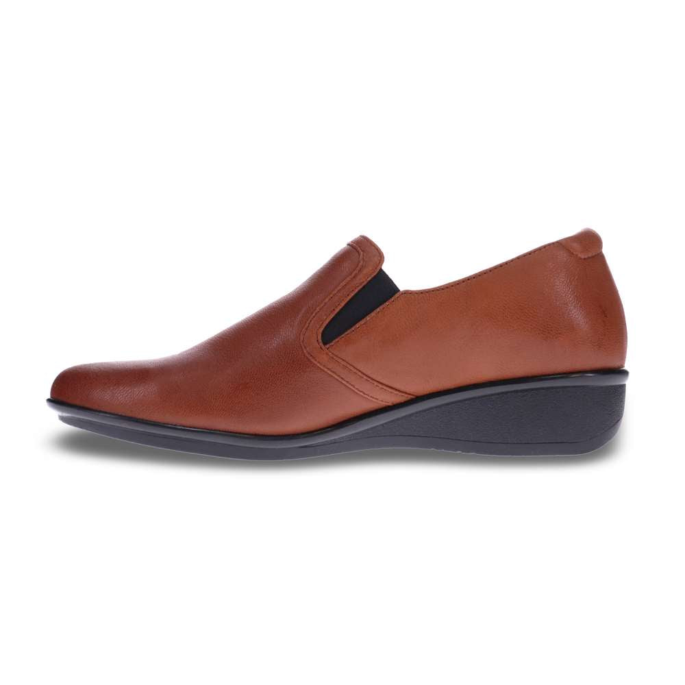 Jordan Wedged Slip-On - Cognac