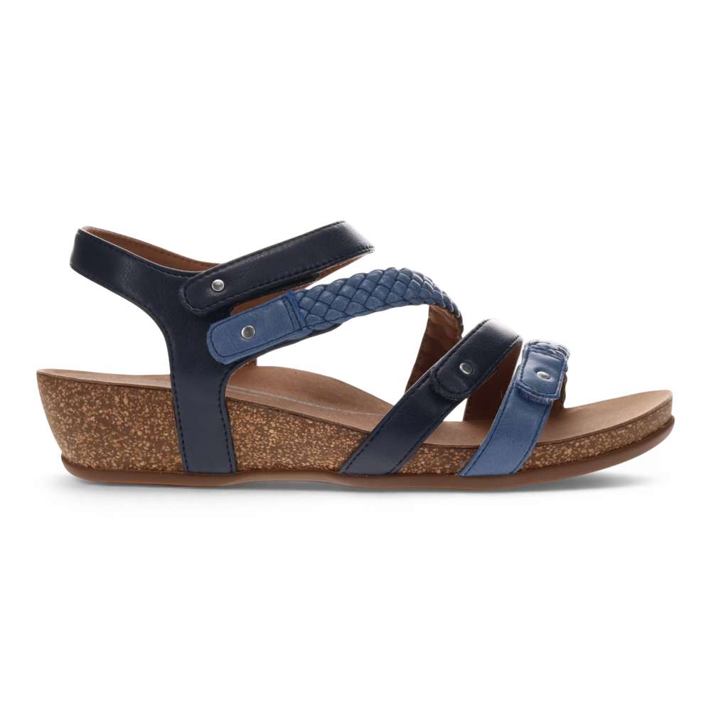 Josie Wedge - Navy Multi