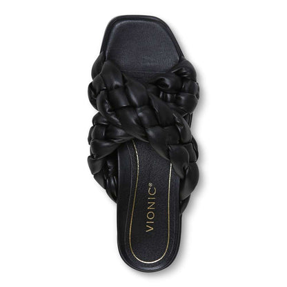 Kalina Slide - Black Nappa