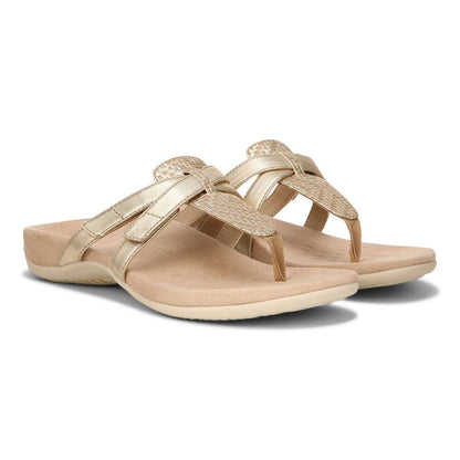 Karley Toe Post Sandal - Gold