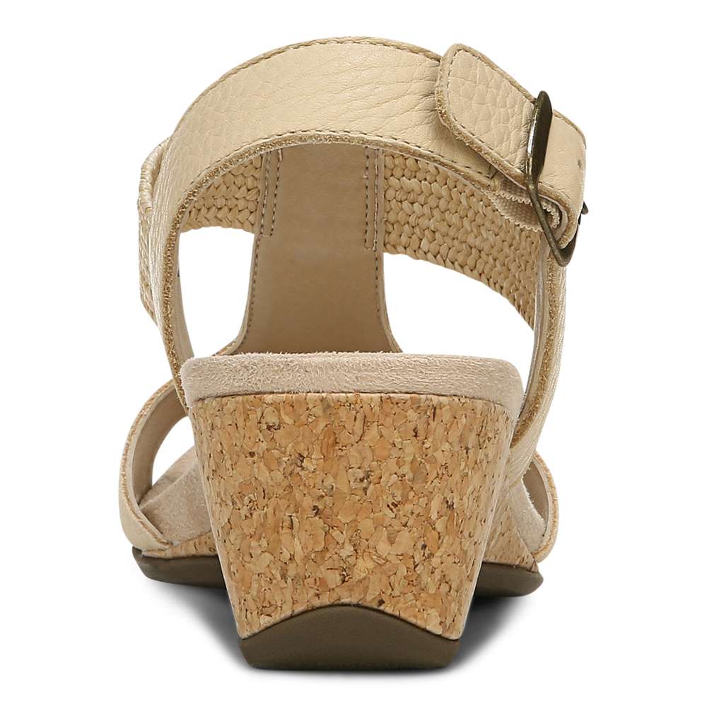 Kaytie Wedge Sandal - Semolina